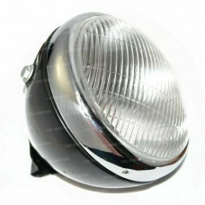 BSA Norton Arie Royal Enfield Head Light Assembly 8" Vintage Chrome Plated